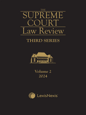 cover image of Supreme Court Law Review, 3rd Series